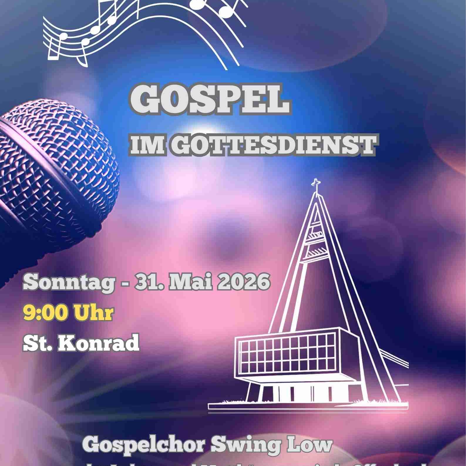 Gospelchor in Gottesdienst am 31.05.