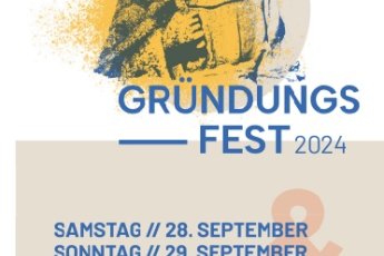 Programmflyer des Gründungsfestes