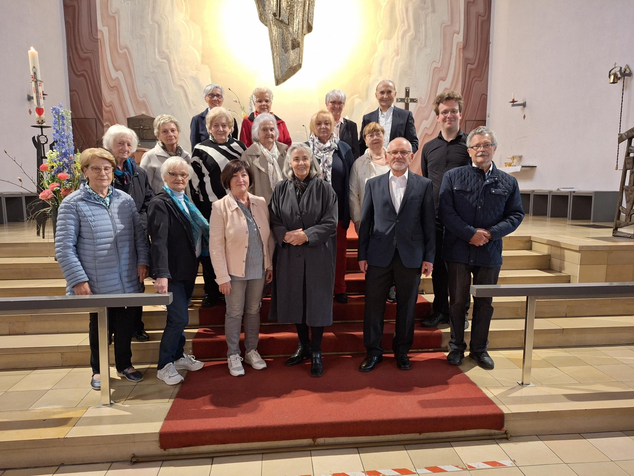 Unser Chor am Ostermontag 2025 mit unserem Dirigenten Klaus Jakob Vleeming