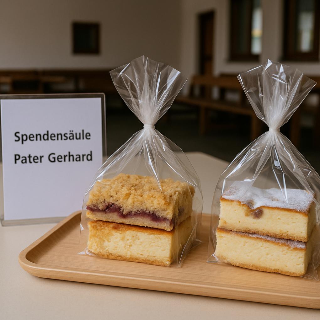 Kuchenverkauf Pater Gerhard