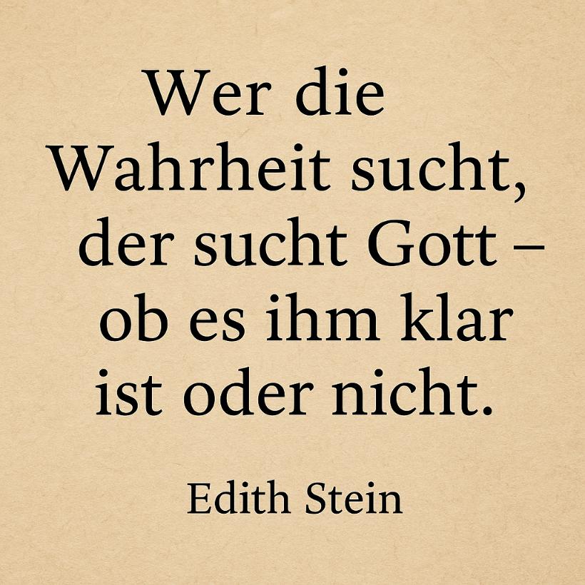 Bildzitat Edith Stein