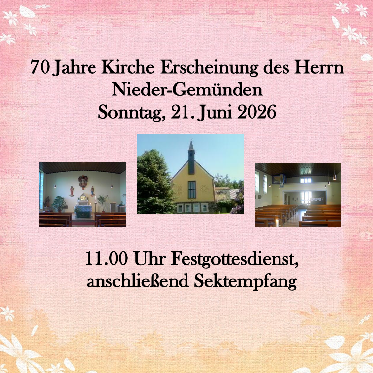 70 Jahre Erscheinung des Herrn