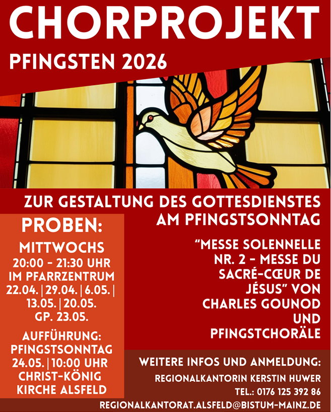 Chorprojekt Pfingsten