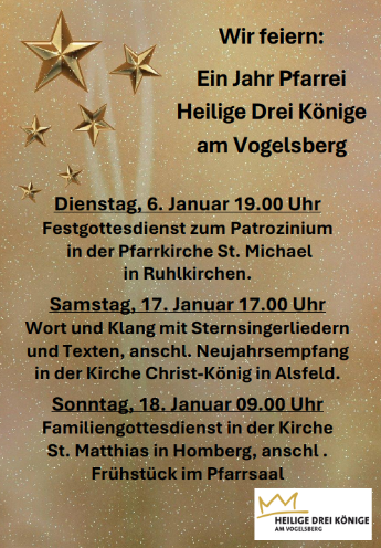 Patrozinium 2026 Hl. Drei Könige