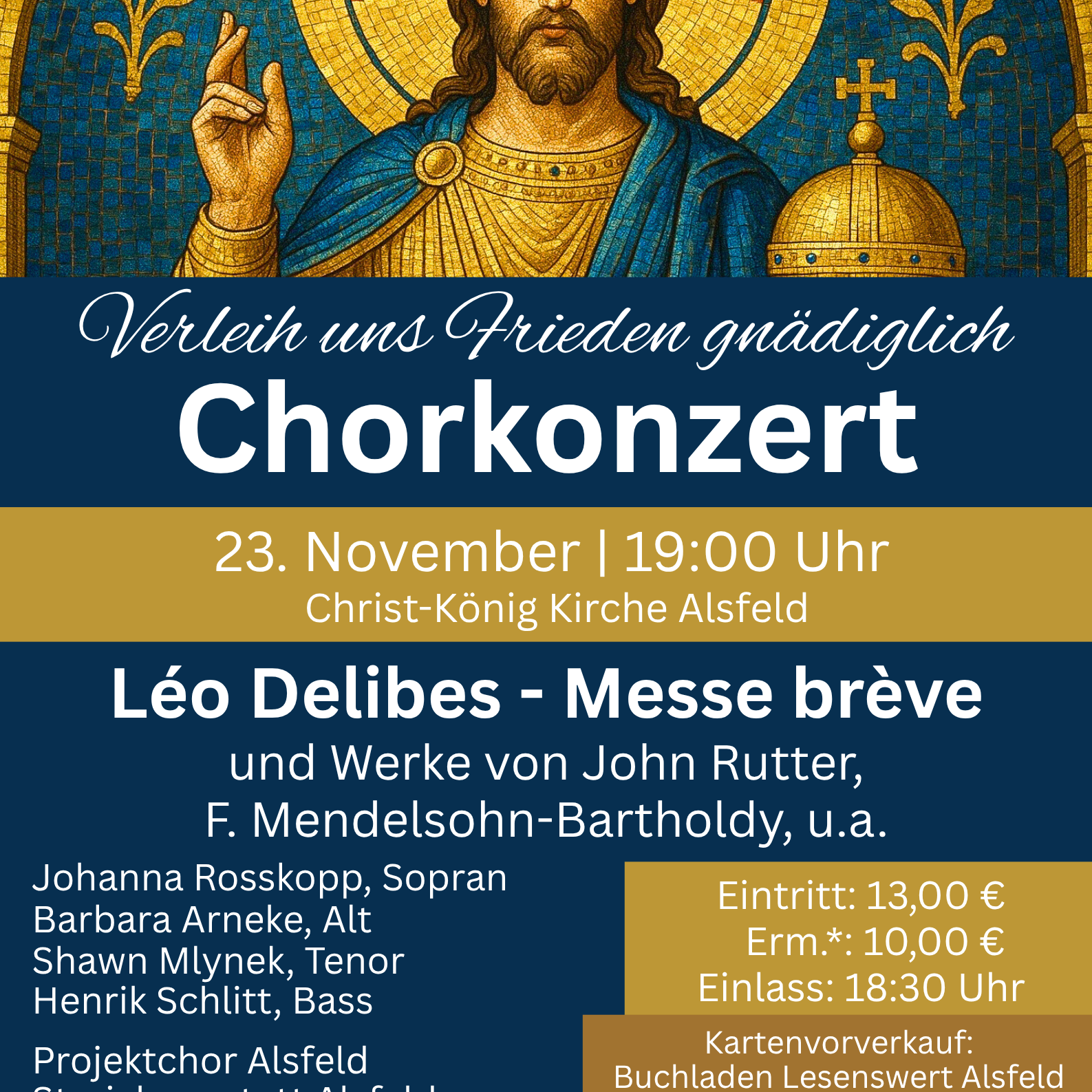 Plakat - Chorkonzert Christkönig