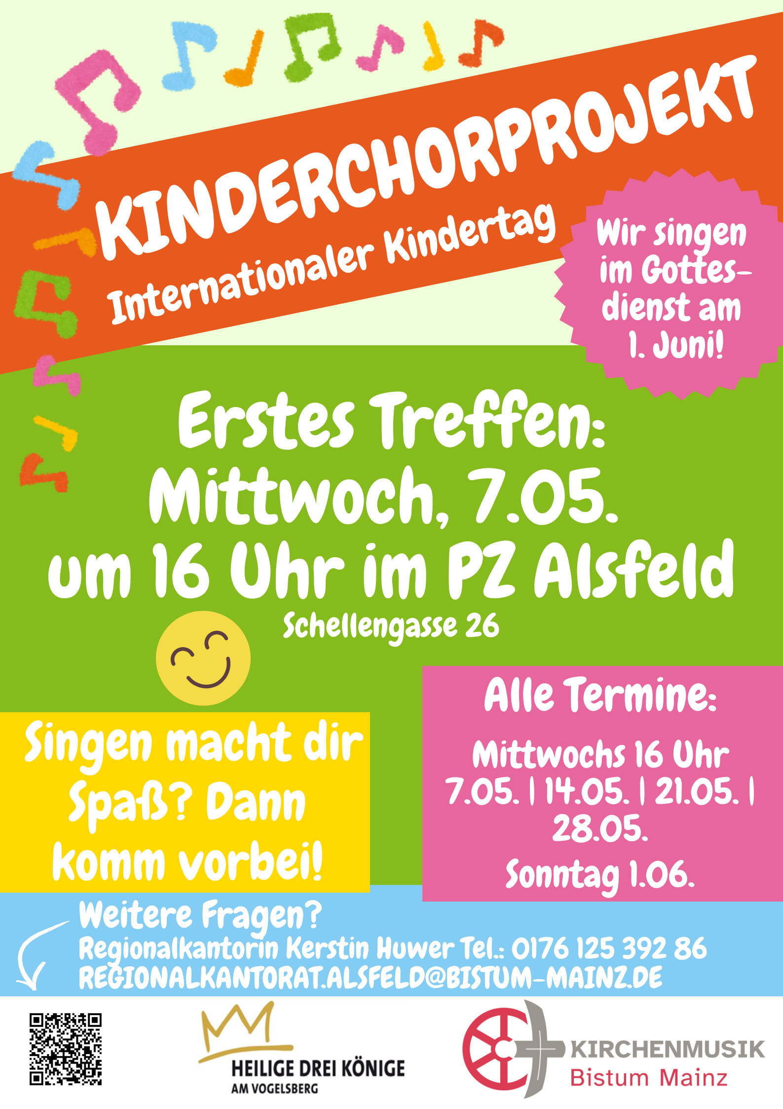 Plakat - Kinderchorprojekt Internationaler Kindertag