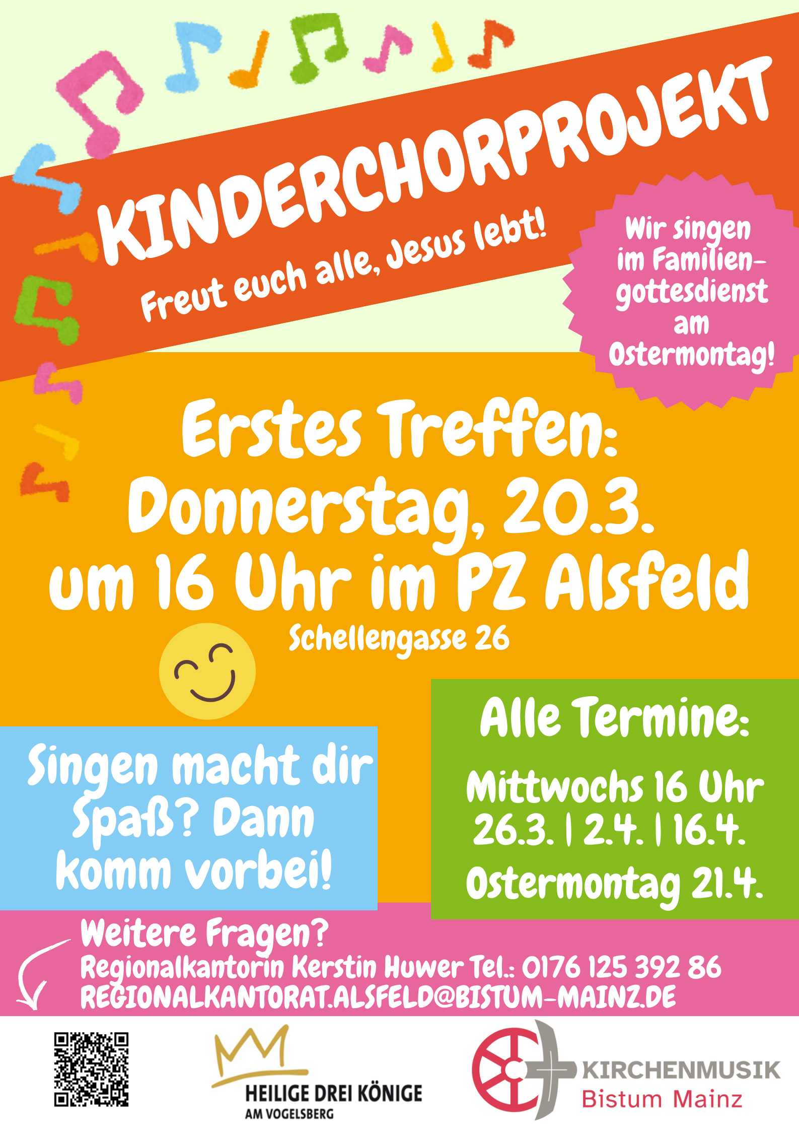 Plakat - Kinderchorprojekt Ostermontag (1)
