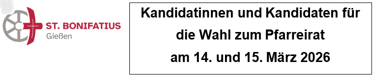 KandidatInnen-Logo (c) Pfarrei St. Bonifatius Gießen KandidatInnen-Logo