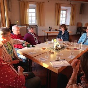 Raum für sehr persönliche Gespräche über die Trauer bot der Begegnungsabend im Rockenberger Pfarrheim.