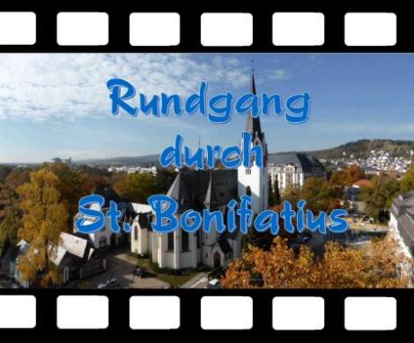 Kirche Sankt Bonifatius, mit Link zu Video über die Kirche