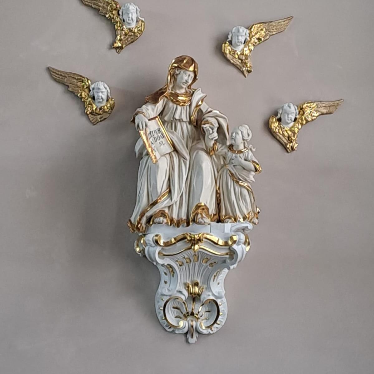 Marienstatue in der Kirche Sankt Gallus in Rockenberg