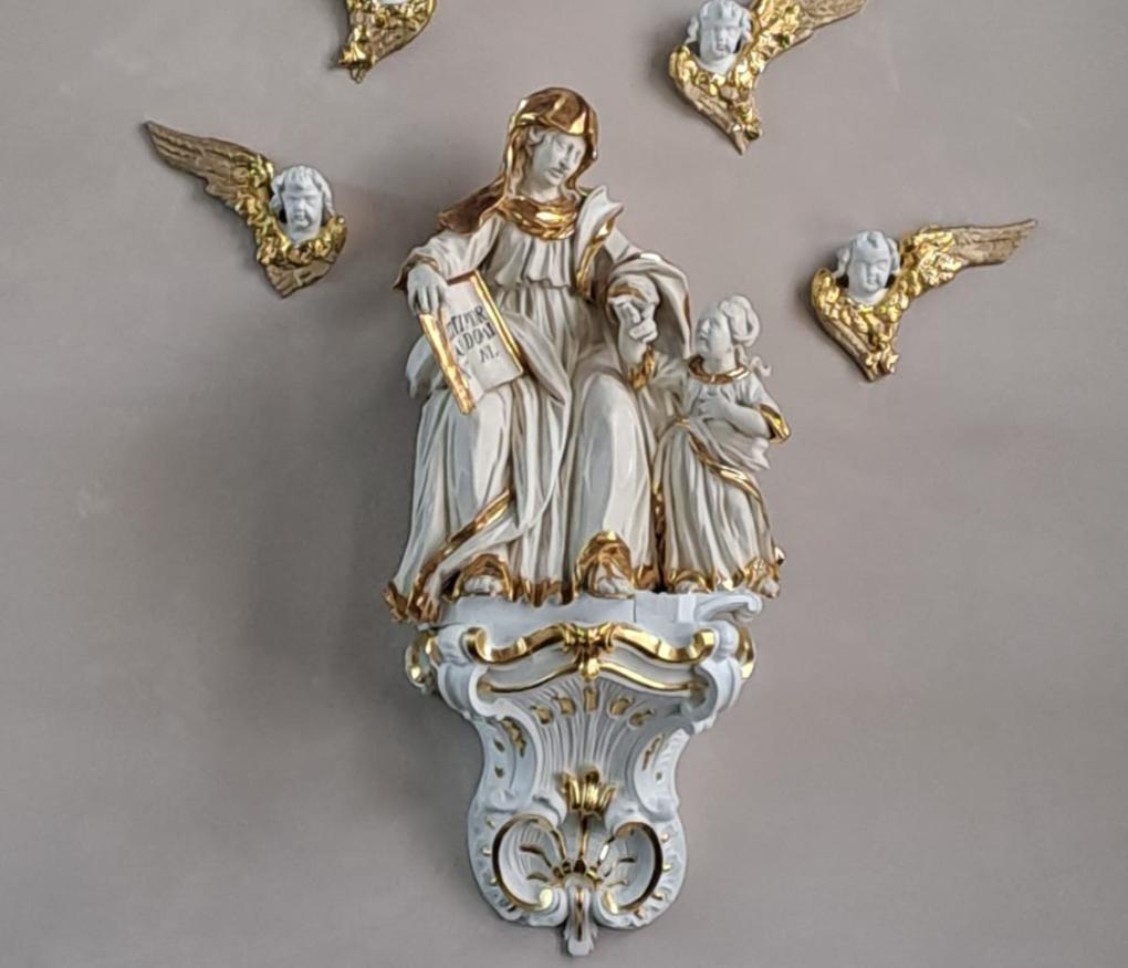 Marienstatue in der Kirche Sankt Gallus in Rockenberg