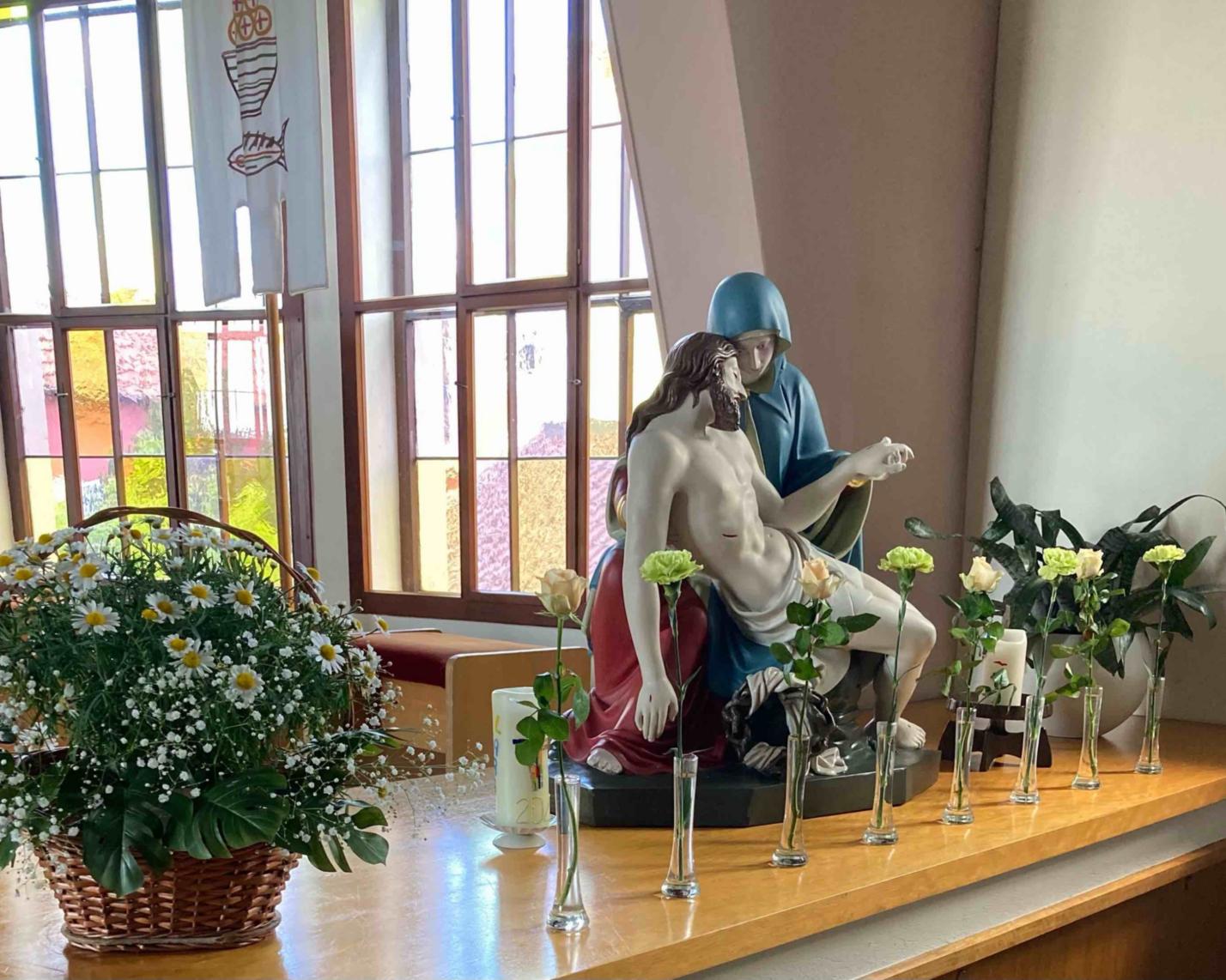 Pieta in der Kirche Mariä Himmelfahrt Gambach.