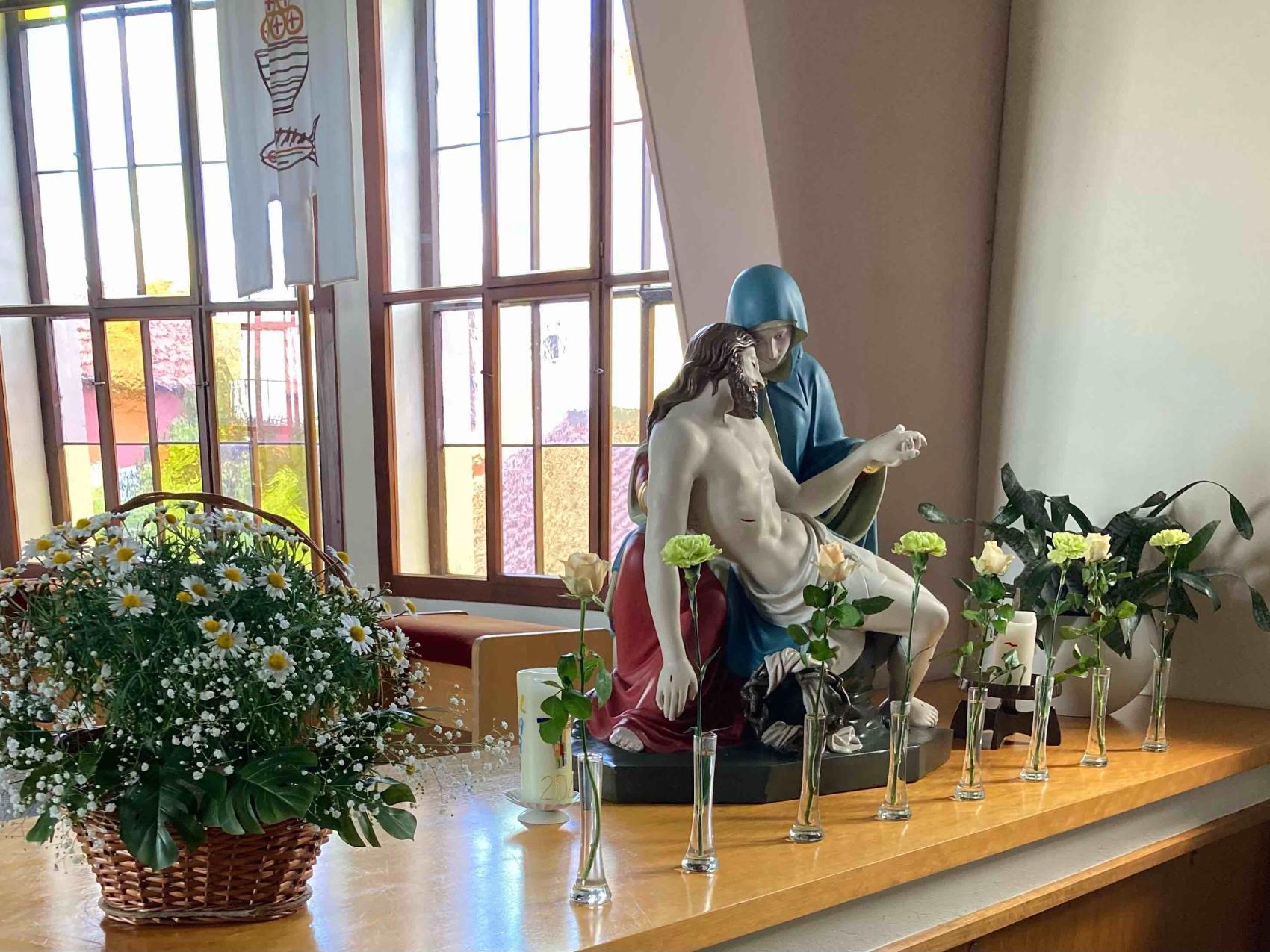 Pieta in der Kirche Mariä Himmelfahrt Gambach.