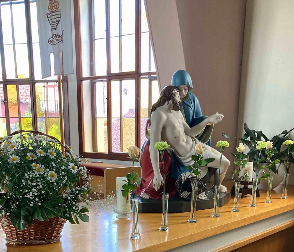 Pieta in der Kirche Mariä Himmelfahrt Gambach.