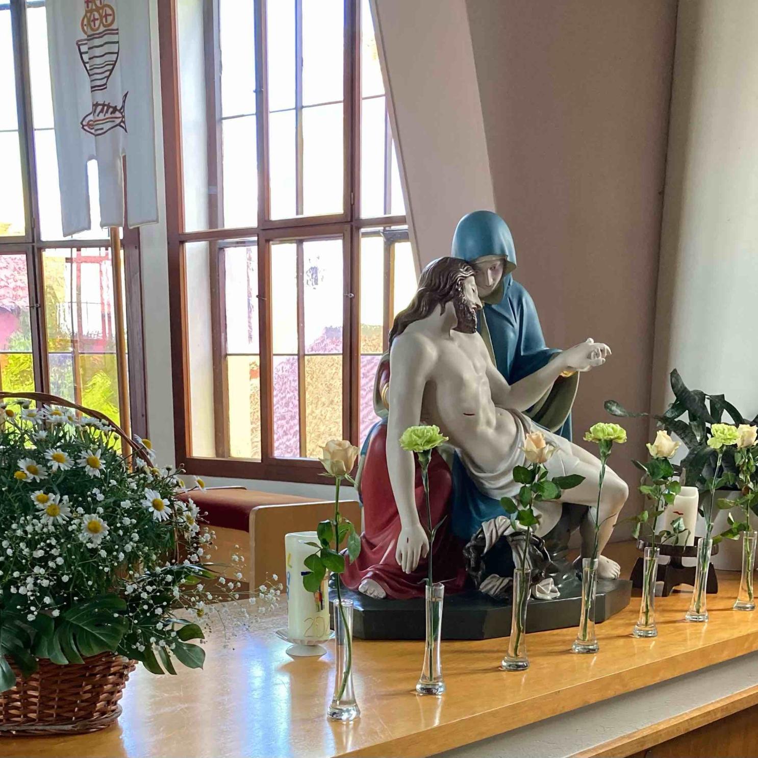 Pieta in der Kirche Mariä Himmelfahrt Gambach.