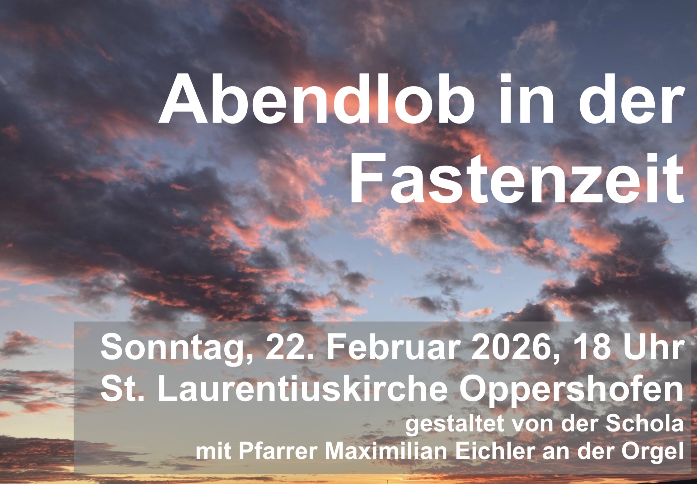 Abendlob in der Fastenzeit