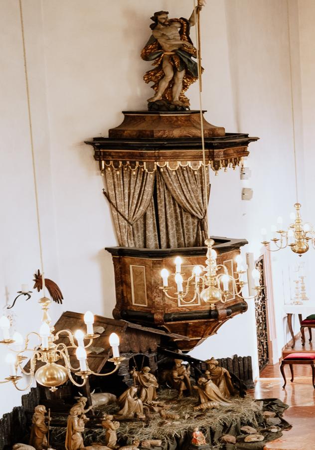 Kanzel in der Kirche Maria Himmelfahrt Nieder-Mörlen