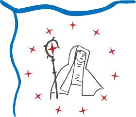 Logo der Pfarrei Hl. Hildegard von Bingen, Rhein und Nahe