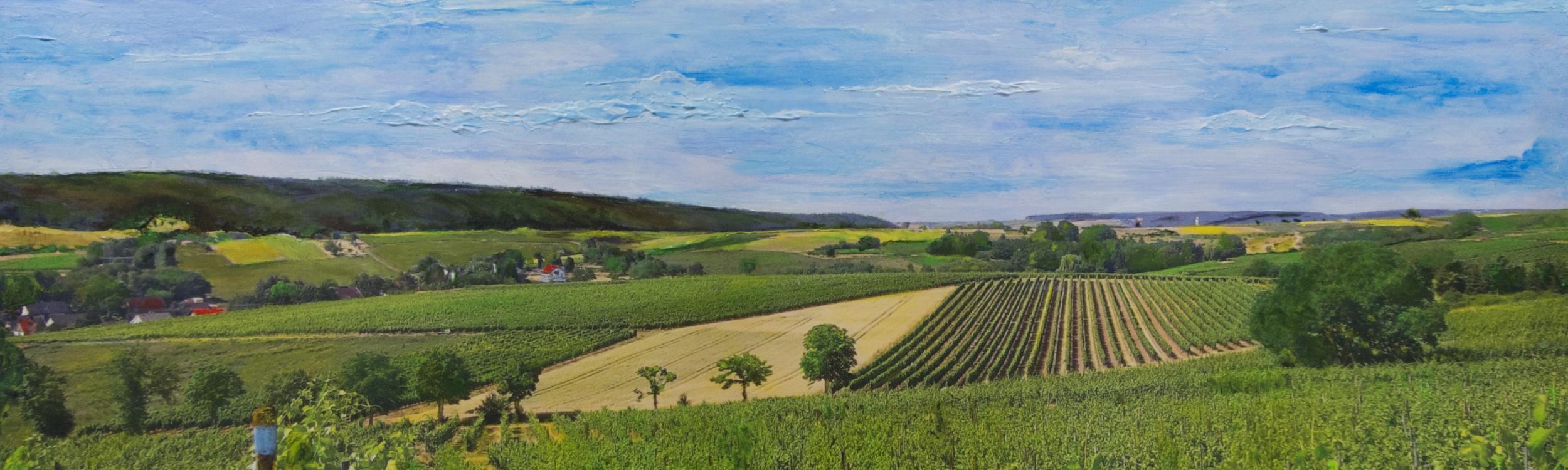 Nahe-Landschaft gemalt von Hans-Georg Grünert