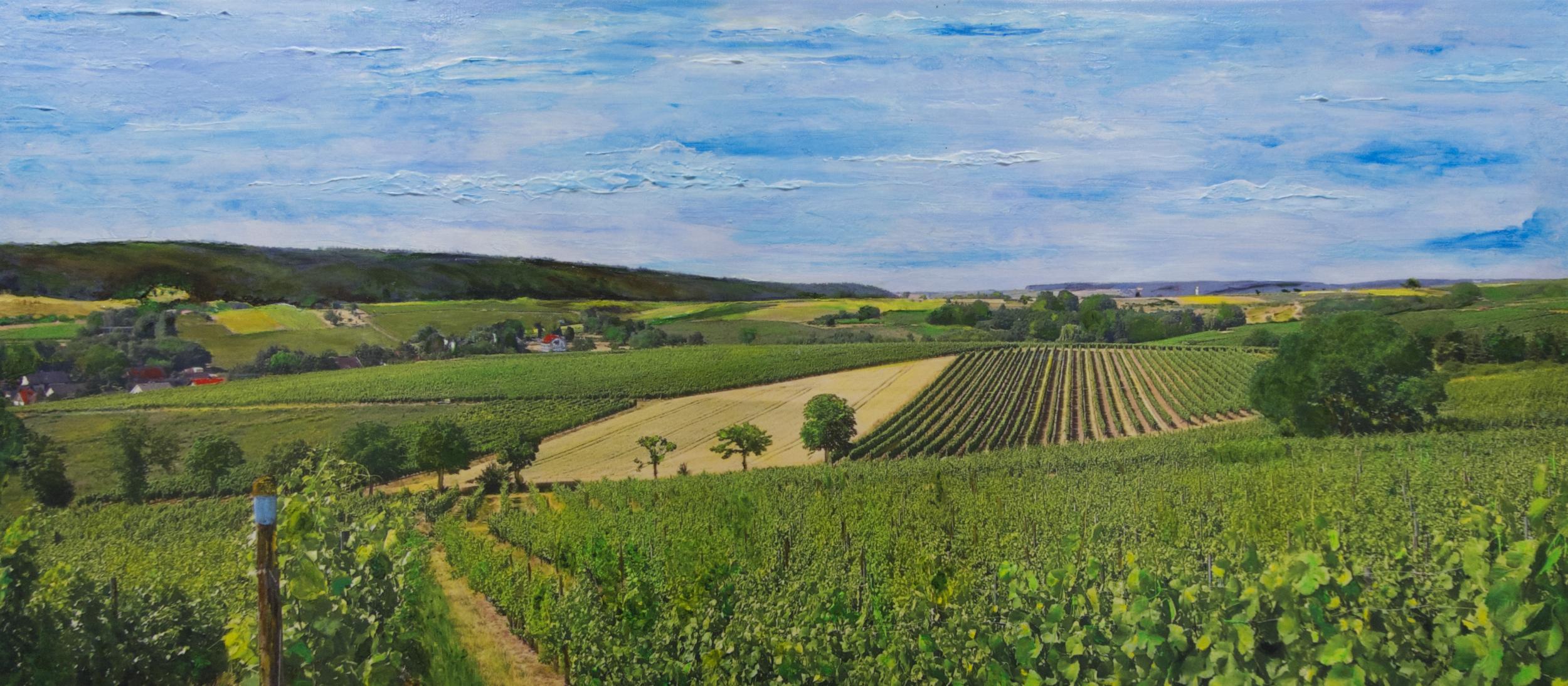 Nahe-Landschaft gemalt von Hans-Georg Grünert