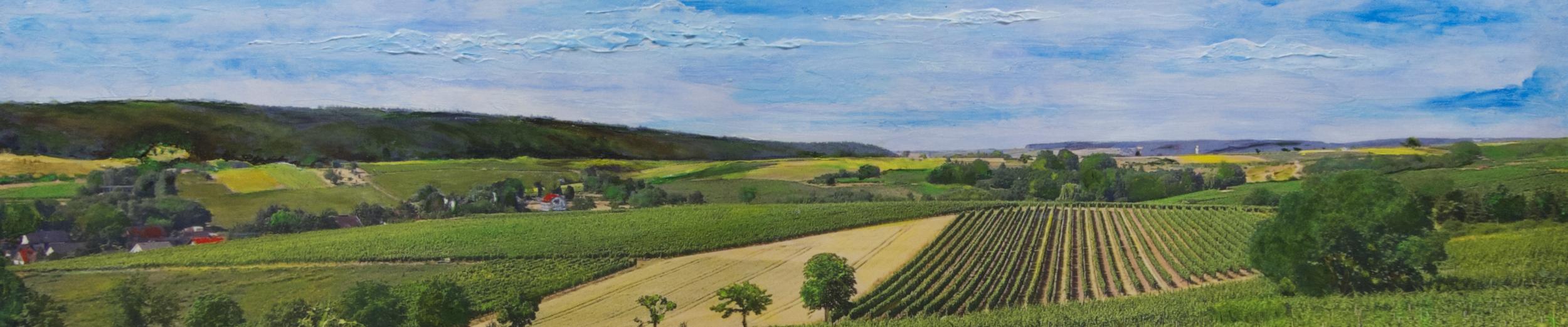 Nahe-Landschaft gemalt von Hans-Georg Grünert