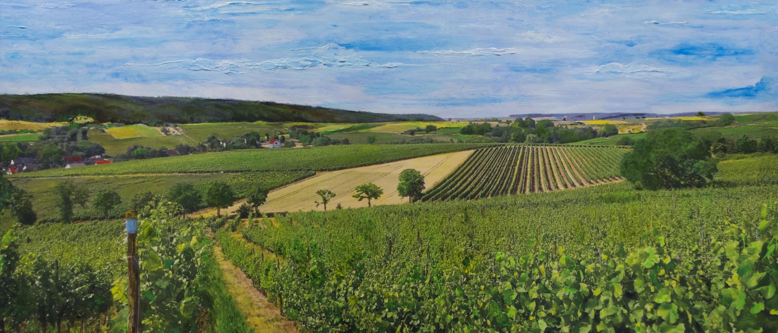 Nahe-Landschaft gemalt von Hans-Georg Grünert