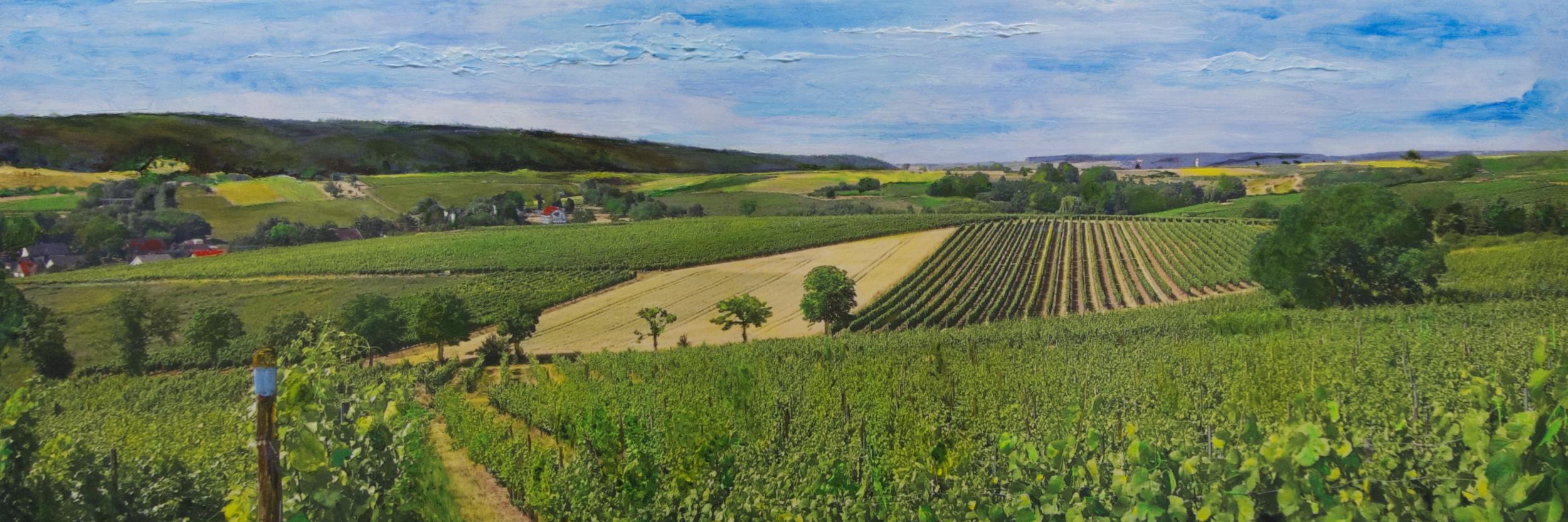 Nahe-Landschaft gemalt von Hans-Georg Grünert
