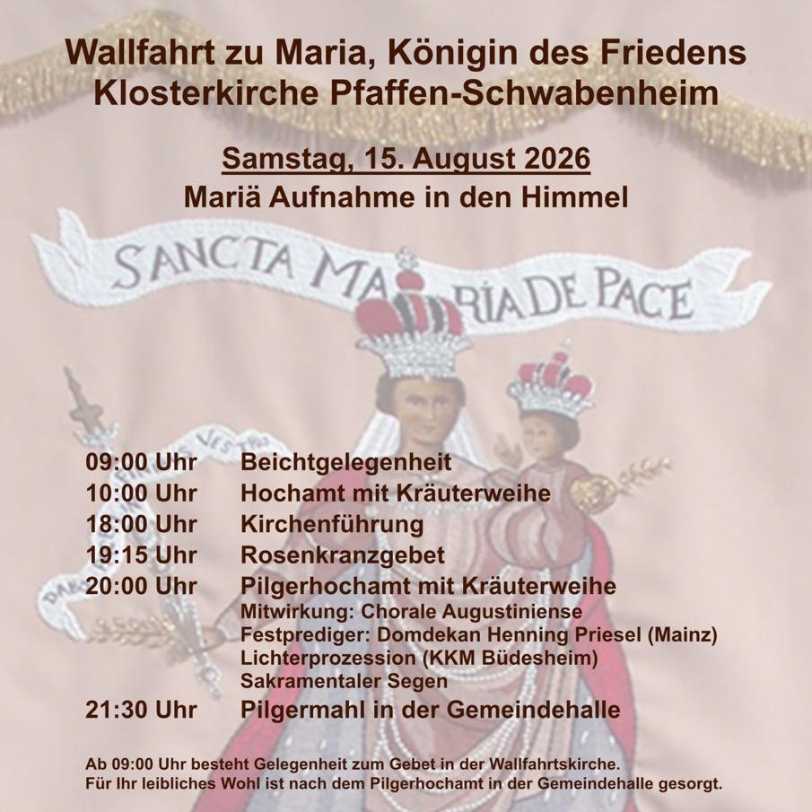 PLAKAT_Wallfahrt Pfaffen-Schwabenheim 2026