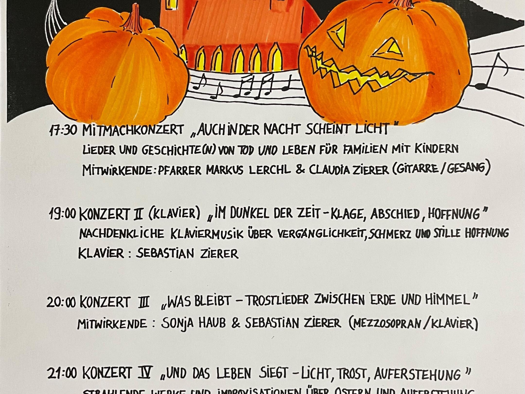 Plakat Halloween in der Basilika