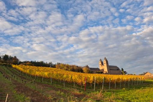 Abtei St. Hildegard in Eibingen im Herbst