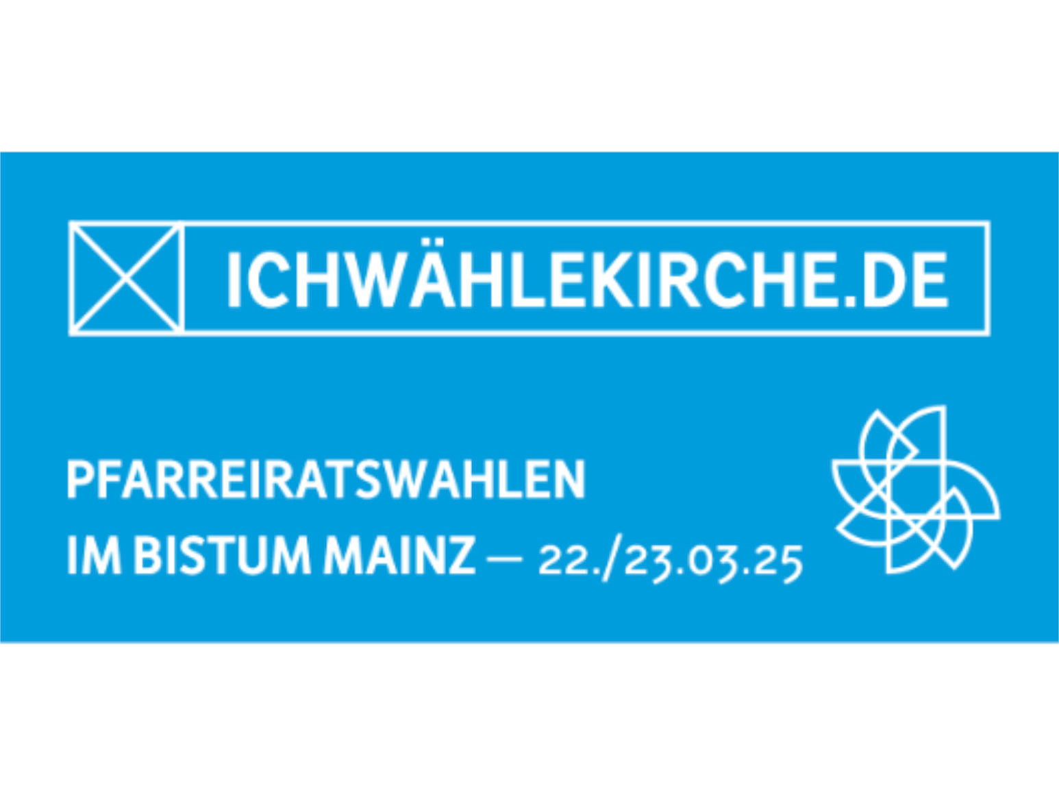 Logo der Pfarreiratswahlen 2025 im Bistum Mainz