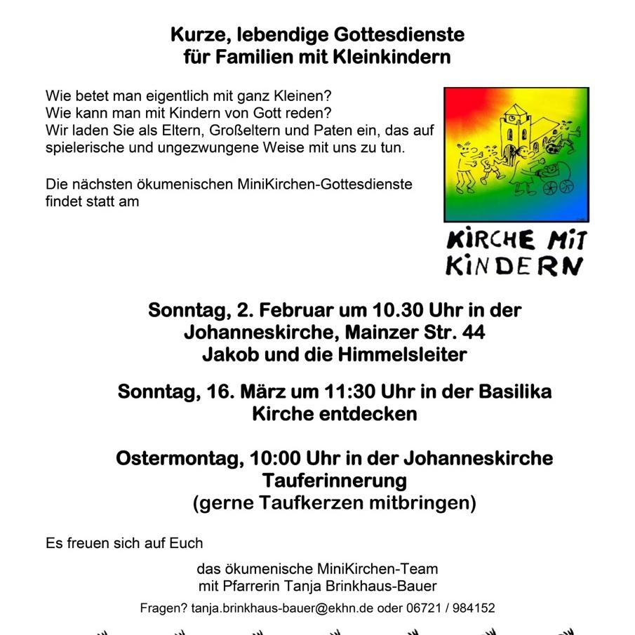 MiniKirchen 2025.01-04 - Ev. Johanneskirchengemeinde