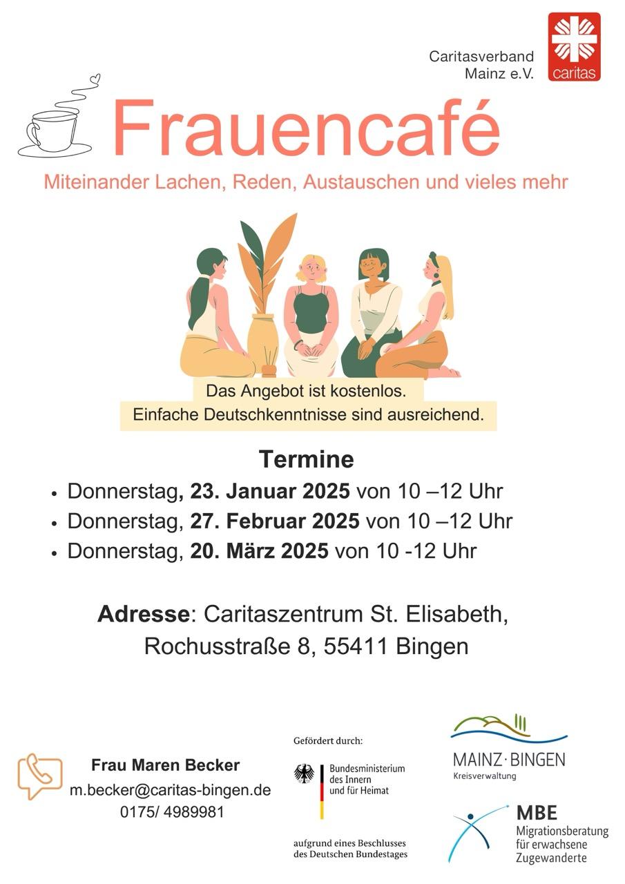 Caritas_Flyer 'Frauencafé 2025.01'