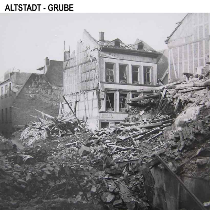 Bombardierung Bingen - Die zerstörte Grube