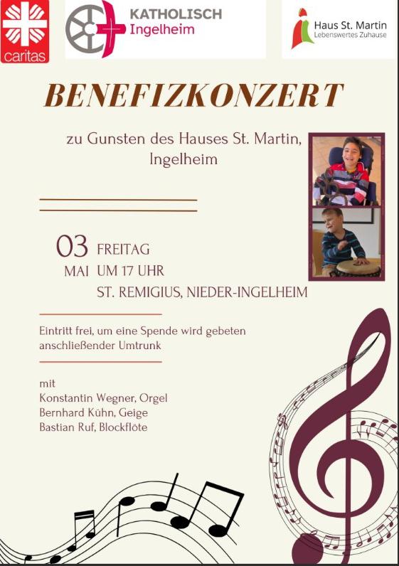 Konzertplakat 20. April 2024 (c) Pfarrei St. Maria Magdalena Ingelheim