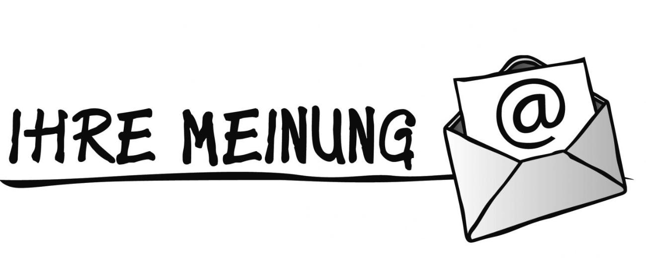 Umschlag für Ihre Meinung