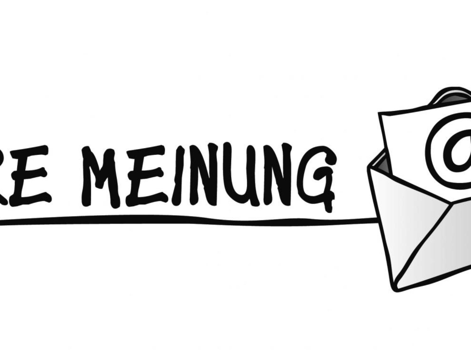 Umschlag für Ihre Meinung