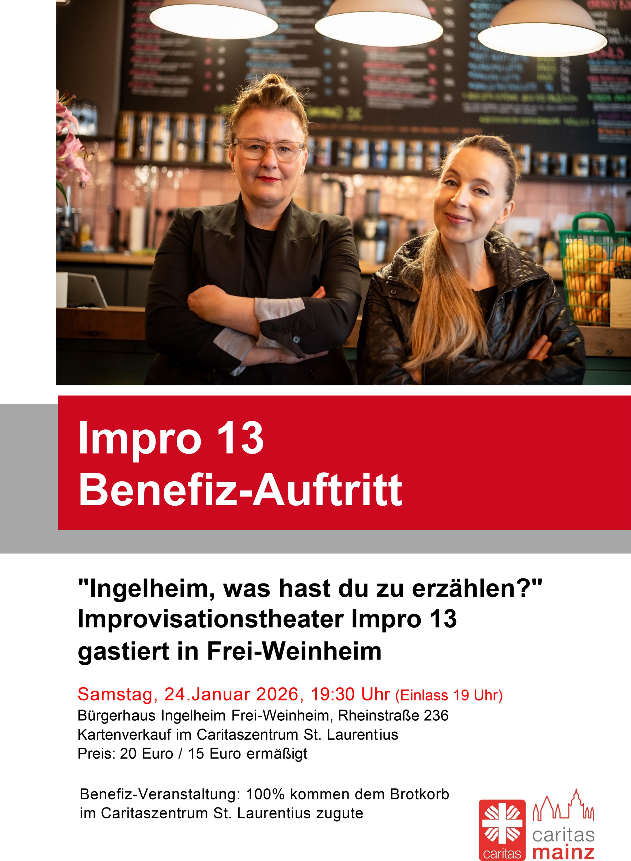 Einladung zum Benefiztheater am 24. Januar