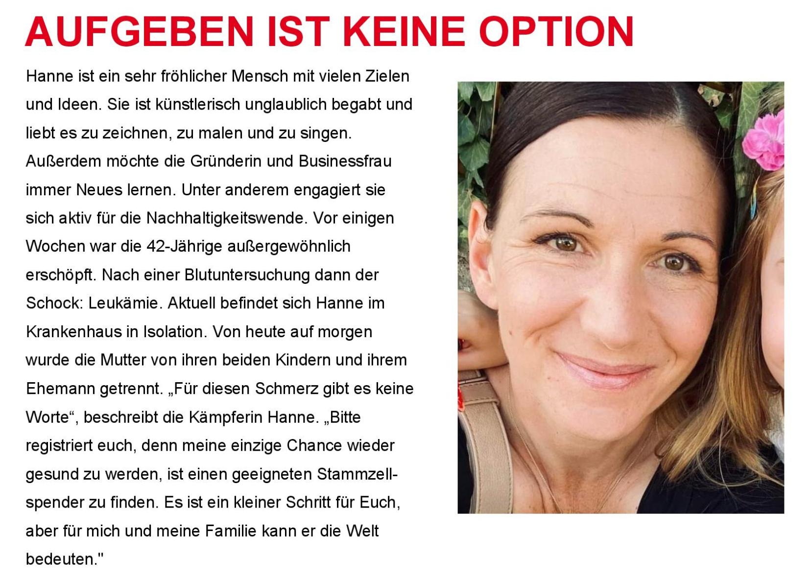 Flugblatt Hanne