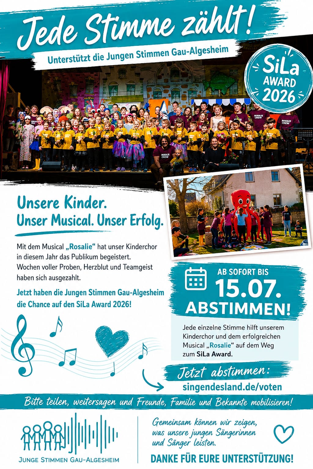 Flyer Junge Stimmen SiLa-Award mit Bild