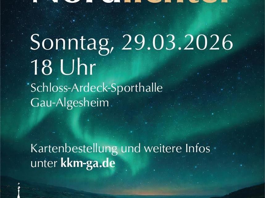 Plakat Nordlichter Kartenvorverkauf