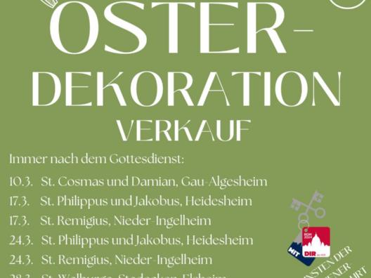 Plakat Osterverkäufe Romwallfahrt