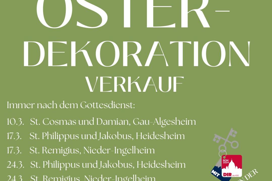 Plakat Osterverkäufe Romwallfahrt