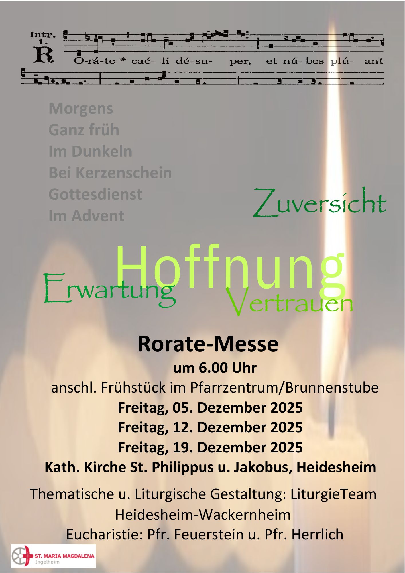 Rorate Gottesdienste Heidesheim 2025