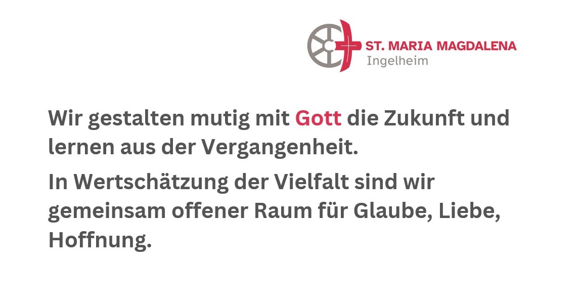 Vision des Pastoralen Raumes Ingelheim, verabschiedet im Rahmen der konstituierenden Pastoralraumkonferenz am 7.7.2022