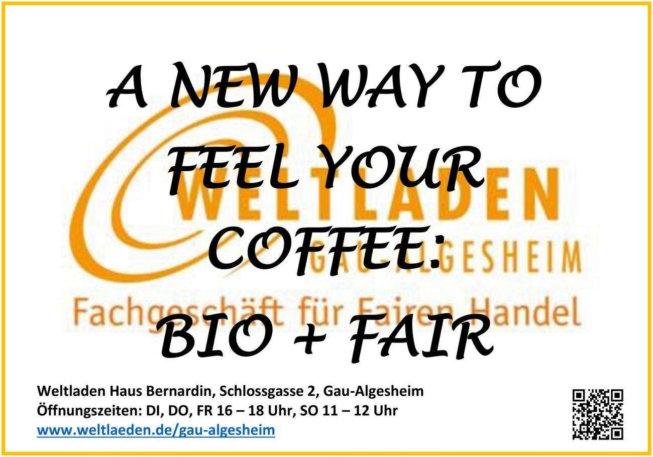 Kaffee aus dem Weltladen Gau-Algesheim