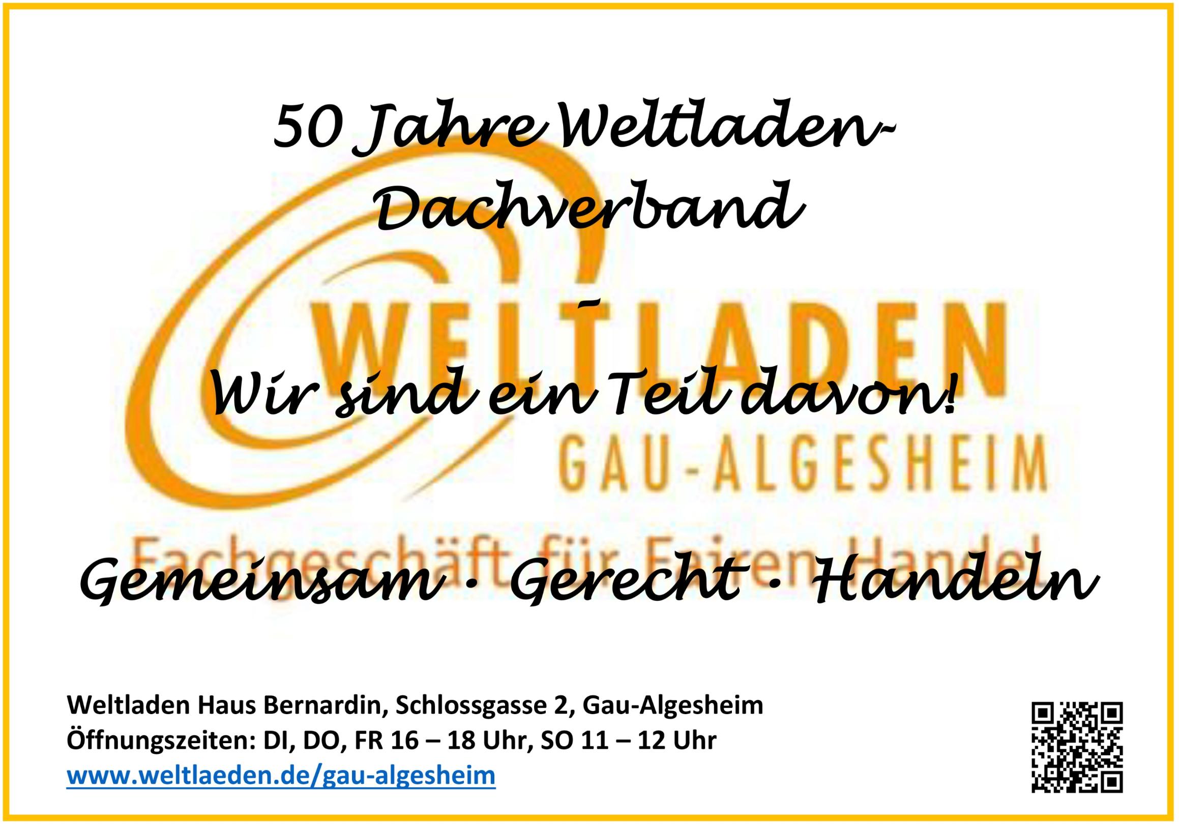 Seit 50 Jahren gibt es den Dachverband Weltladen.