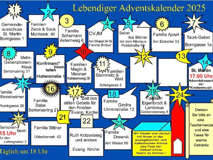 Lebendiger Adventskalender Finthen