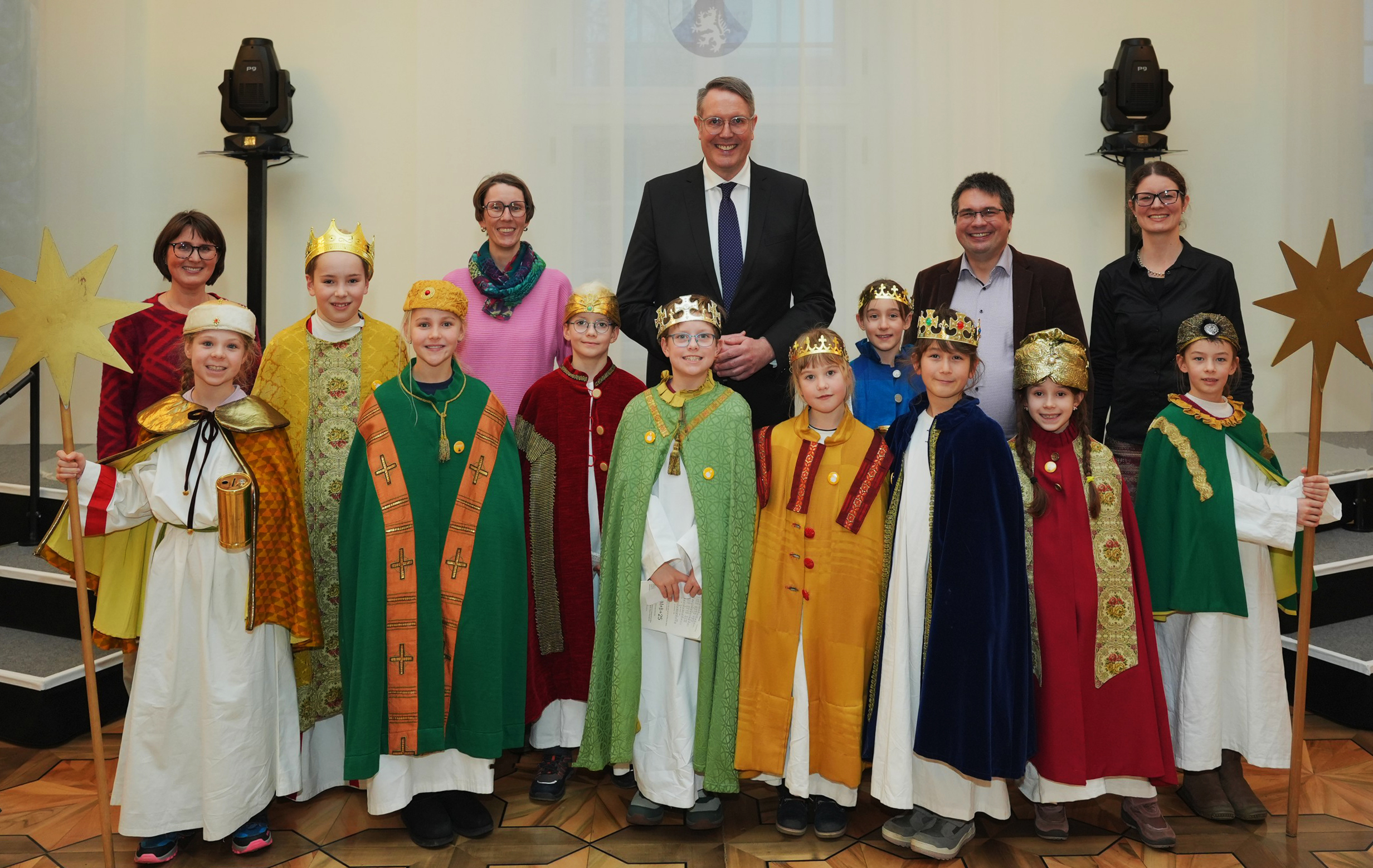 Finther Sternsinger beim Ministerprosiedenten ´von Rheinland-Pfalz